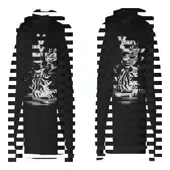 Zebra Punk Rock Rocker Heavy Metal T-shirt à manches longues - Cadeauxyz