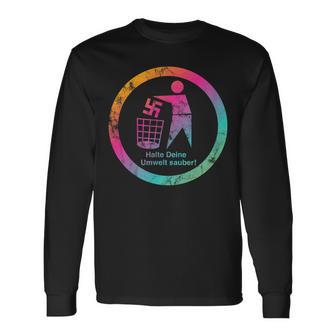 Zeichenetzen Gegen Rechts Halte Deine Umweltauber Langarmshirts - Geschenkecke