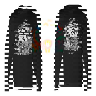 Zoo Crew Jungle Animal Lover Safari Wildlife Zoo Keeper Long Sleeve T-Shirt | Seseable UK