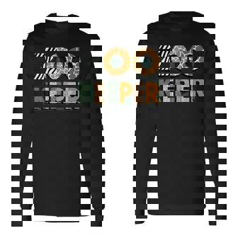 Zoo Keeper Costume Adult Halloween Party Safari Zookeeper Long Sleeve T-Shirt - Thegiftio