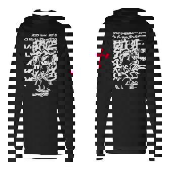 【クレイジー・オリー】Super Kawaii Zombie Idol 黒 長袖Tシャツ - Kawaiitshirt