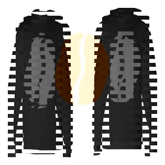 【コーヒー豆】珈琲 デザイン コーヒー柄 おもしろ 面白い 可愛い ネタ ウケ狙い シンプル 喫茶店 コーヒー好き 変な 長袖Tシャツ - Kawaiitshirt