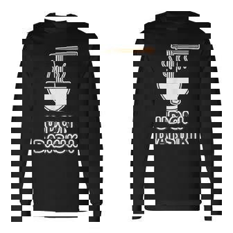 うどん大好き Udon Daisuki（ご飯タイム）麺類【変なデザイン屋さん】面白い言葉 主張メッセージ 長袖Tシャツ - Kawaiitshirt