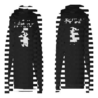 おばけこわい おばけ ハロウィン かわいい おもしろ ファミリー 親子 お揃い 長袖Tシャツ - Kawaiitshirt