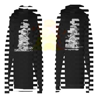 おもしろ爬虫類 かわいいトカゲ ヤモリ 動物 長袖tシャツ 長袖Tシャツ - Kawaiitshirt