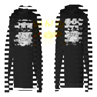 かわいい オカメインコ ユニークイラスト イラスト 丸い 鳥 【Cockatiel】 長袖Tシャツ - Kawaiitshirt