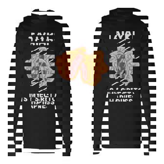 かわいいたい焼き料理は幸せの秘密 たい焼き好き。 長袖Tシャツ - Kawaiitshirt