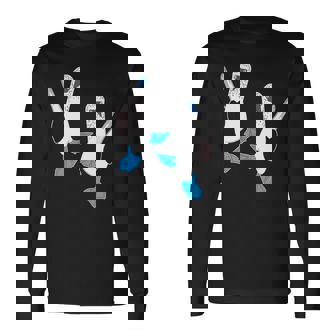 かわいいアオアシカツオドリ。 長袖Tシャツ - Kawaiitshirt