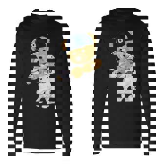 かわいいテディベア野球ヒッター。 長袖Tシャツ - Kawaiitshirt