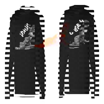 かわいい赤ちゃん猿の名前付きパンチシャツパンチモンキーサポーター 長袖Tシャツ - Kawaiitshirt