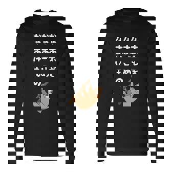 なまむぎなまごめなまけもの 早口言葉 ナマケモノ 面白い 可愛い なまけもの 動物好き 長袖tシャツ 長袖Tシャツ - Kawaiitshirt