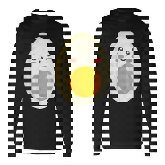 ゆで卵 朝食用卵 長袖Tシャツ - Kawaiitshirt