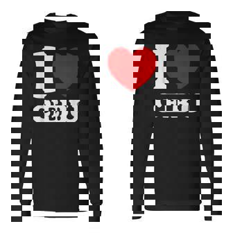 アイラブセブ、フィリピン、フィリピン 長袖Tシャツ - Kawaiitshirt