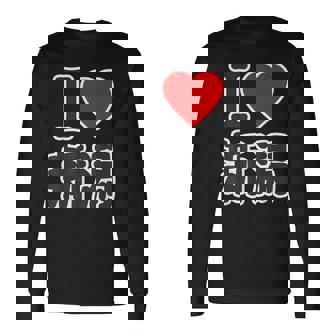 アイラブ・新潟（I Love ハート）Big 大きな文字 ハート【47都道府県】ジモティ お土産 面白 長袖Tシャツ - Kawaiitshirt