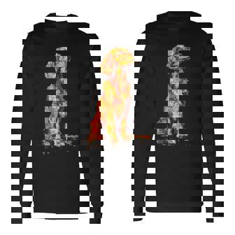 アイリッシュセッター 犬 グラフィック ペットアート アイリッシュセッター 長袖Tシャツ - Kawaiitshirt