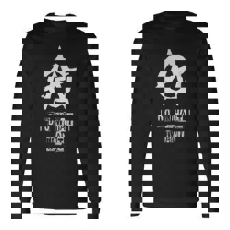 アナーキーサイン、カオス、パンク、パンクロック、アナーキー 長袖Tシャツ - Kawaiitshirt