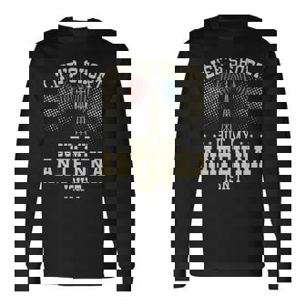 アマチュア無線デザイン 男性用 アマチュア無線機 アンテナ 長袖tシャツ 長袖Tシャツ - Kawaiitshirt