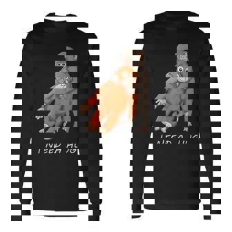 アローンベイビーモンキーパンチ 抱きしめたい可愛いデザイン 長袖Tシャツ - Kawaiitshirt