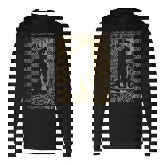 アールヌーボー、オーブリー・ビアズリー、ル・モルト・ダルサー、ギネヴィア 長袖tシャツ 長袖Tシャツ - Kawaiitshirt