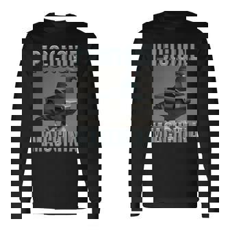 イタリア ブレイン キャラ ピッチョーネ マッキナ キッズ 男の子 ミーム 長袖tシャツ 長袖Tシャツ - Kawaiitshirt