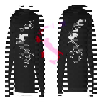 イタリアワインシャツ 地図 イタリアバケーション 長袖Tシャツ - Kawaiitshirt