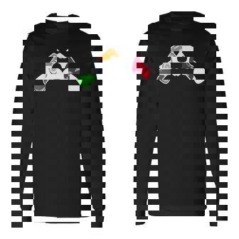 インド日本国旗 インド日本ハート 長袖Tシャツ - Kawaiitshirt