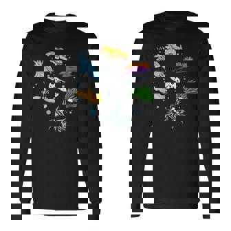 ウミウシ ウミウシ オーシャン スキューバ ダイバー シュノーケリング 水族館 長袖Tシャツ - Kawaiitshirt