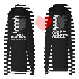 エリカが好き 長袖Tシャツ - Kawaiitshirt