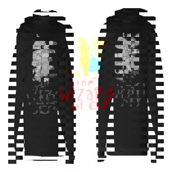 オズの魔法使い ヴィンテージ ファンタジー ドロシー ブリキの男 かかしライオン 長袖Tシャツ - Kawaiitshirt