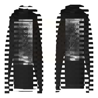 オディロン・ルドン著「そして彼にかかった彼の名は死だった」 長袖Tシャツ - Kawaiitshirt