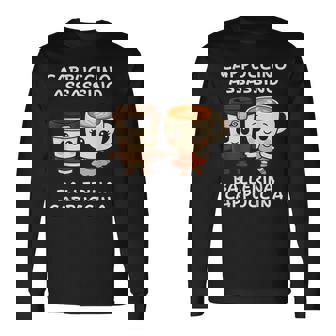 カワイイカプチーノ アサシーノ バレリーナ イタリアン ブレイン ミーム 長袖Tシャツ - Kawaiitshirt