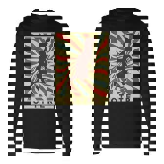 カワウソ 動物 レトロ ヴィンテージ カワウソ 長袖Tシャツ - Kawaiitshirt