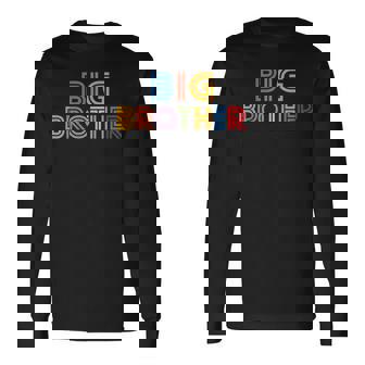 キッズ Big Brother Big Bro -Intage Retro Classic 長袖Tシャツ - Kawaiitshirt