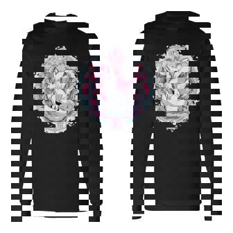 キツネ かわいい コスチューム 九尾狐 ドラゴンズ 長袖Tシャツ - Kawaiitshirt