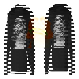 キャバリア・キング・チャールズ・スパニエル・バーガー 長袖Tシャツ - Kawaiitshirt