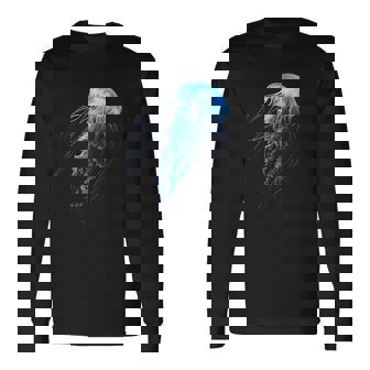 クラゲ 動物 動物園 アート クラゲ 長袖Tシャツ - Kawaiitshirt