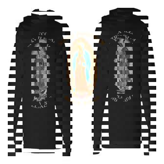 グアダルーペのローマカトリック聖母マリア 長袖Tシャツ - Kawaiitshirt