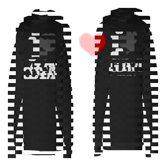 グアム I Love Guam 長袖Tシャツ - Kawaiitshirt