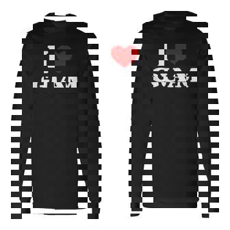 グアムアイハートグアムお土産i Love Guam 長袖Tシャツ - Kawaiitshirt