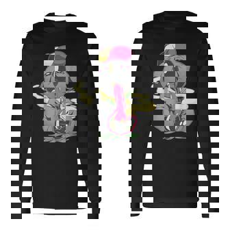 コアラ パンダ スモーキング ボング かわいい 面白い 漫画 長袖Tシャツ - Kawaiitshirt