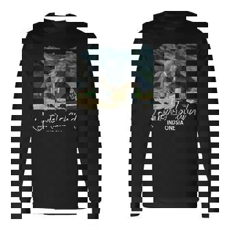 コモド島インドネシアコモドドラゴン 長袖Tシャツ - Kawaiitshirt