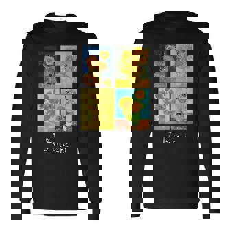 ゴッホの有名な芸術絵画 ひまわりvan Gogh 長袖Tシャツ - Kawaiitshirt