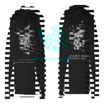 サウスイーストアラスカ フロッグ パシフィック Nw ネイティブ 長袖Tシャツ - Kawaiitshirt