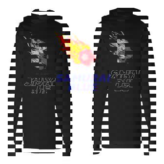 サムライブルーamurai Blue 日本サッカー代表 長袖Tシャツ - Kawaiitshirt