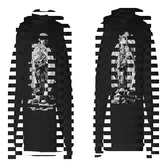 サンクタ・マリア ヴィクトリア 聖母マリア カトリック 長袖Tシャツ - Kawaiitshirt