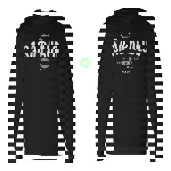 サンパウロ ブラジル ヴィンテージ サンパウロ ブラジル パウリスタ 長袖tシャツ 長袖Tシャツ - Kawaiitshirt