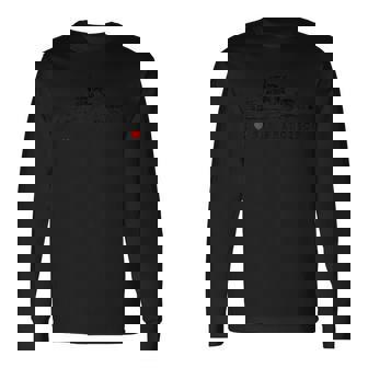 サンフランシスコ I Love Alcatraz アルカトラズ ヴィンテージ スカイライン ベイ カリフォルニア 長袖Tシャツ - Kawaiitshirt