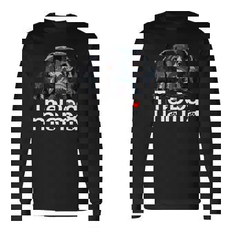 ザドッグママブラックラブラドールママレトリーバーマザードッグマミー 長袖tシャツ 長袖Tシャツ - Kawaiitshirt