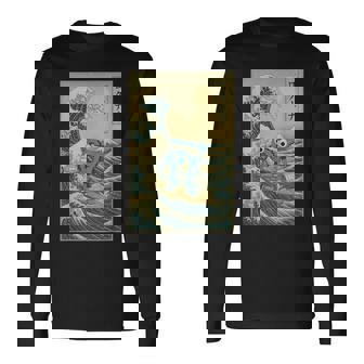 シックスセブン 6-7 神奈川沖大波 67 ブレインロットミーム 長袖Tシャツ - Kawaiitshirt