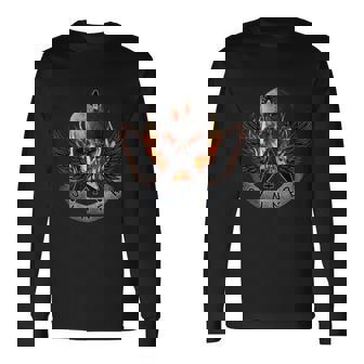 シナーヘビーメタルフライングv 長袖tシャツ 長袖Tシャツ - Kawaiitshirt